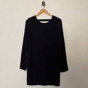 & Other Stories Black Long Sleeve Cocktail Dress